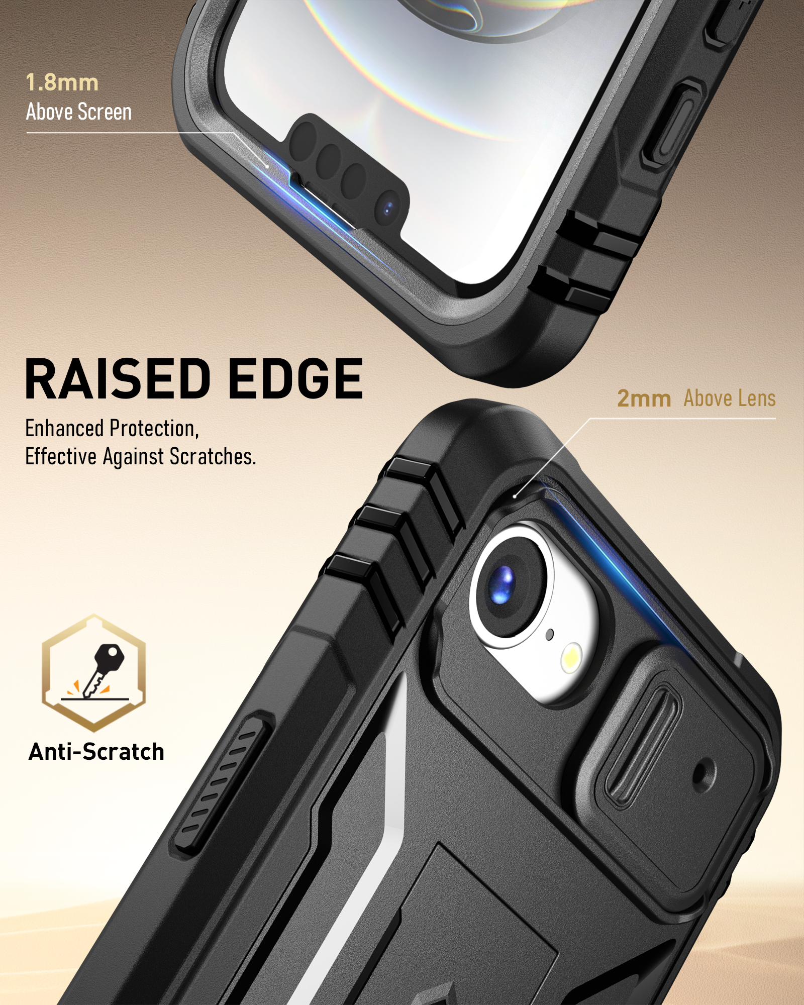 surphy phone case SURPHY Designed for iPhone 14 Pro Case with Screen Protector, (Camera Surphy