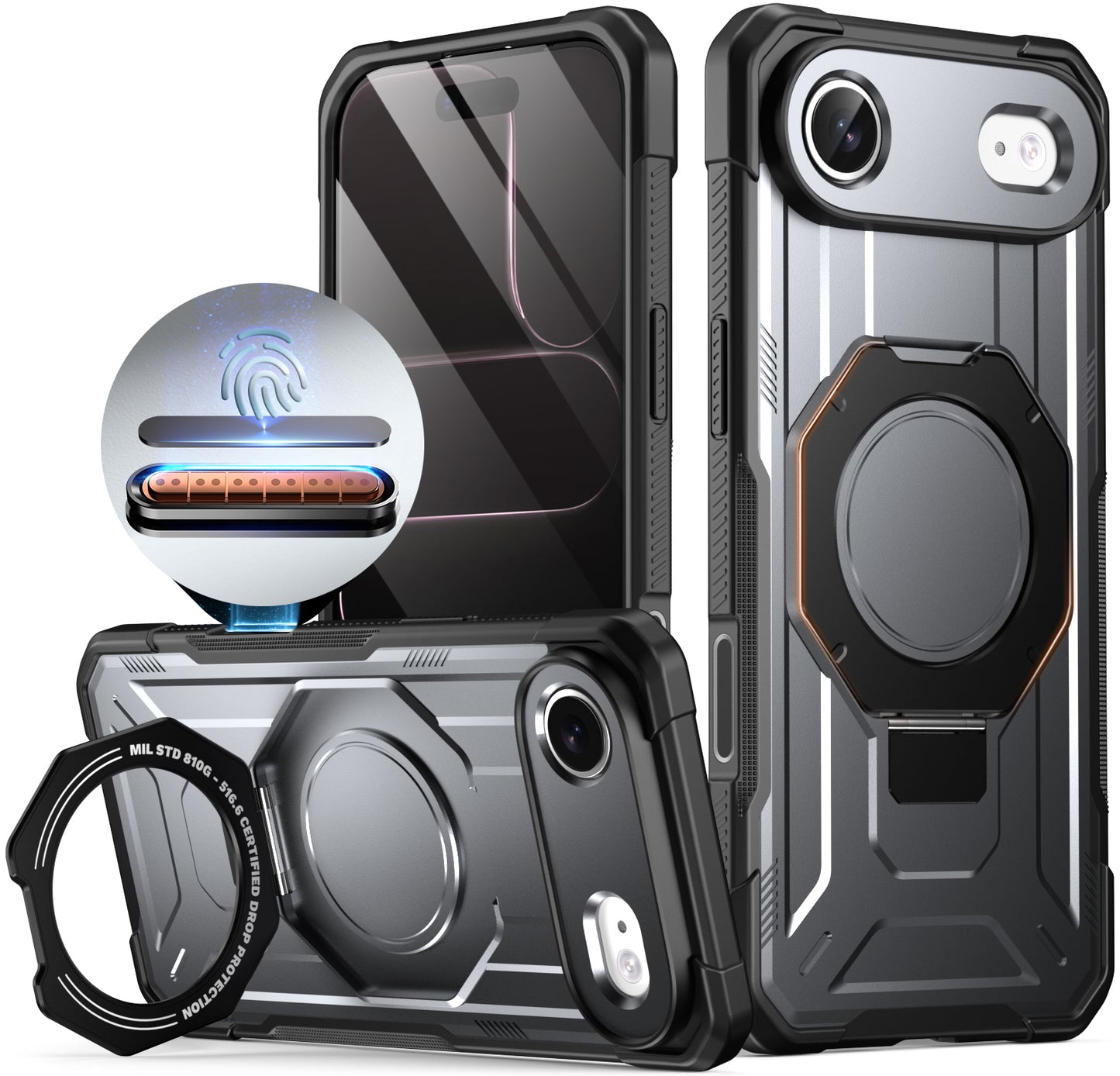 Apple iPhone 17 Air with Magsafe Ring Stand Case