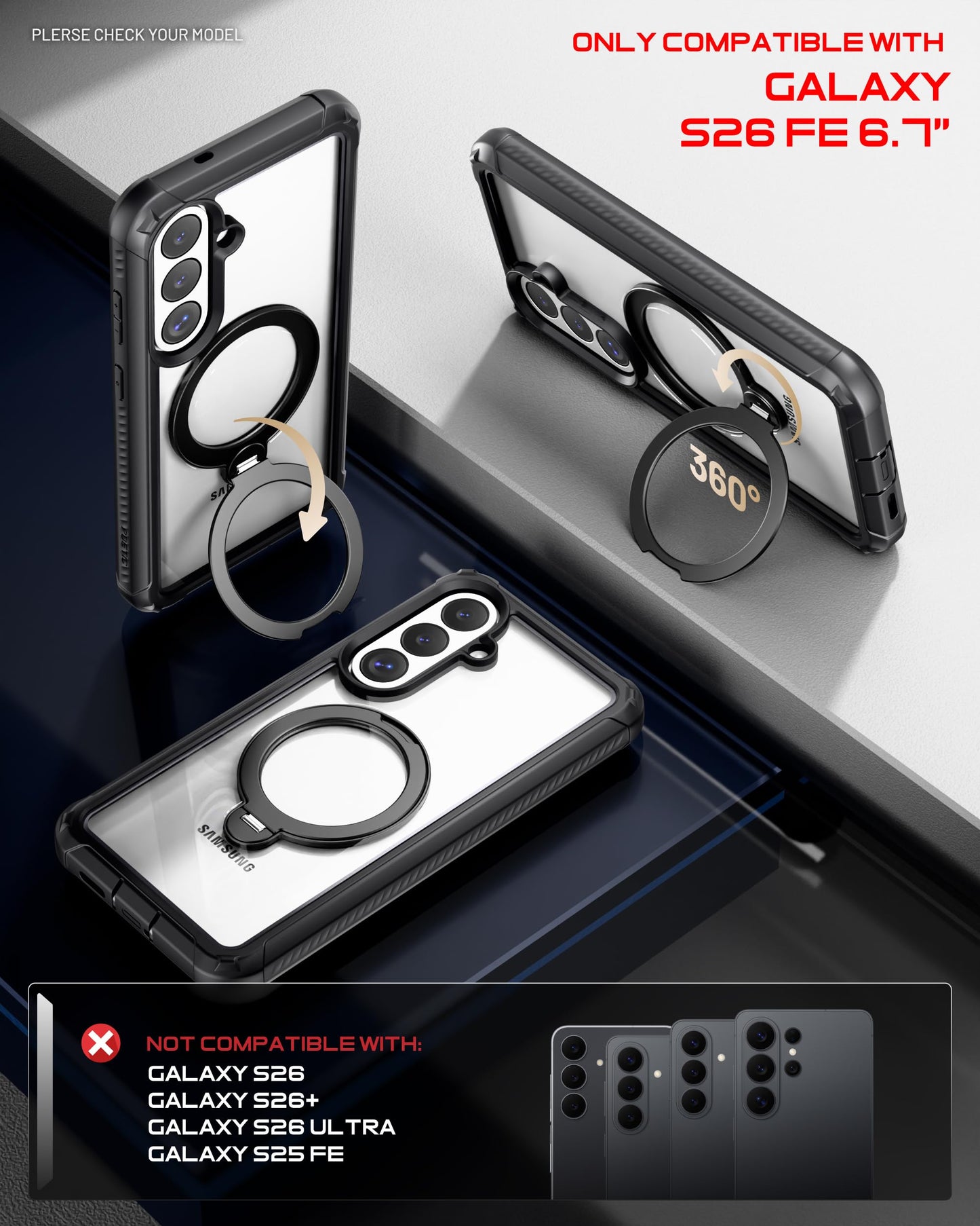 Galaxy S26 FE 5G MagSafe Ring Stand