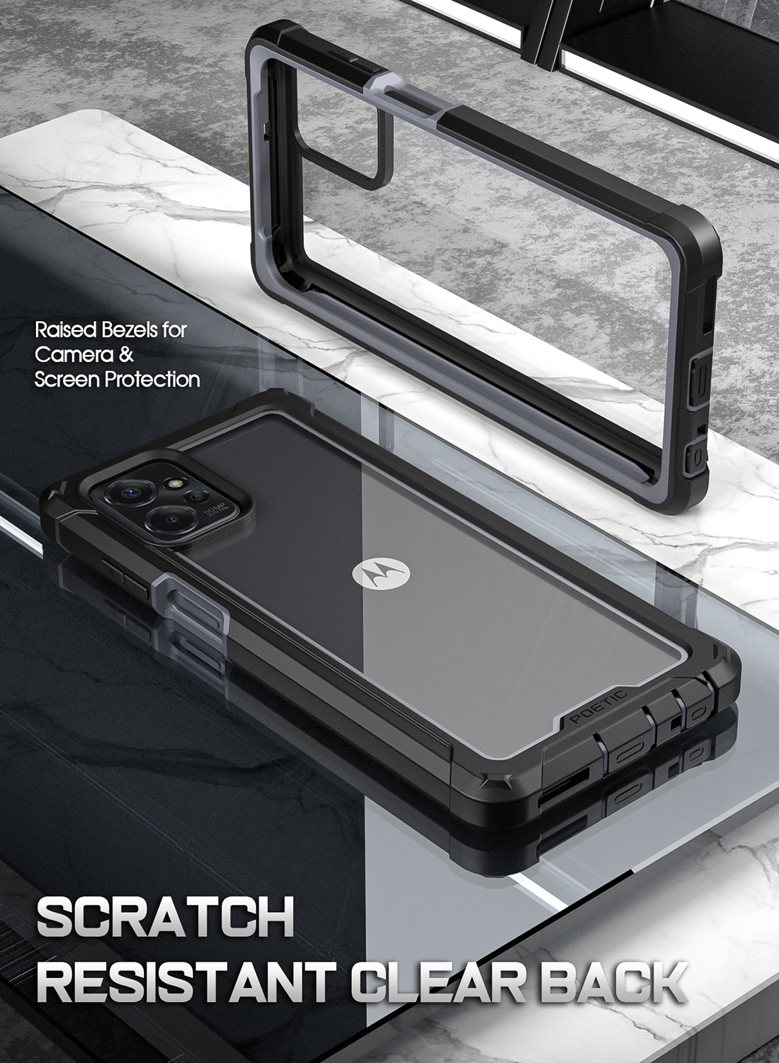 Moto G Power 2021 Wallet Case Shockproof Phone Case Tempered Glass For Moto G Power 5G 2024 - Carbon Fiber TPU Cover Phone Case For Moto G Stylus 5 G - Foto 13