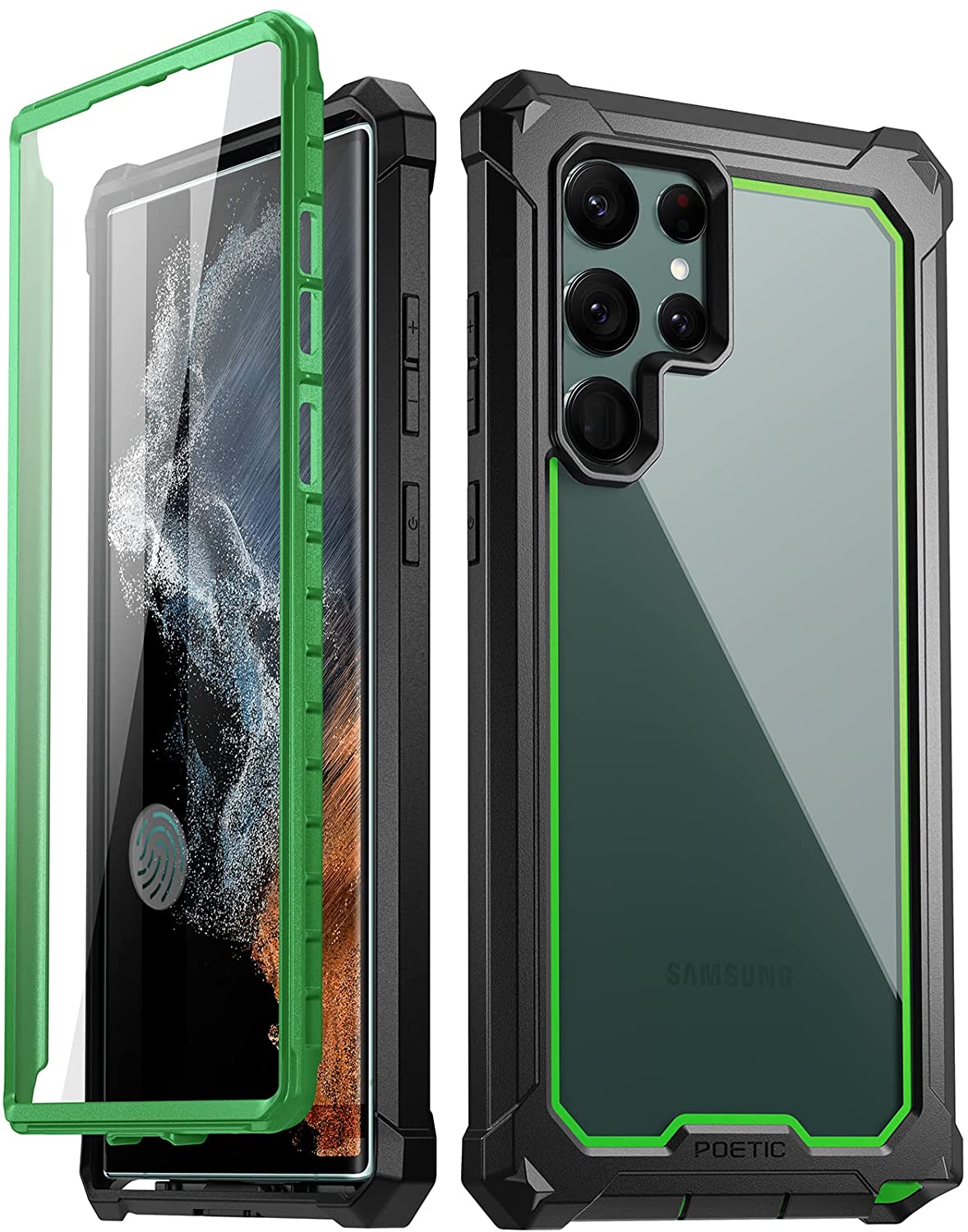 Poetic Samsung Galaxy S22 Ultra Case Green