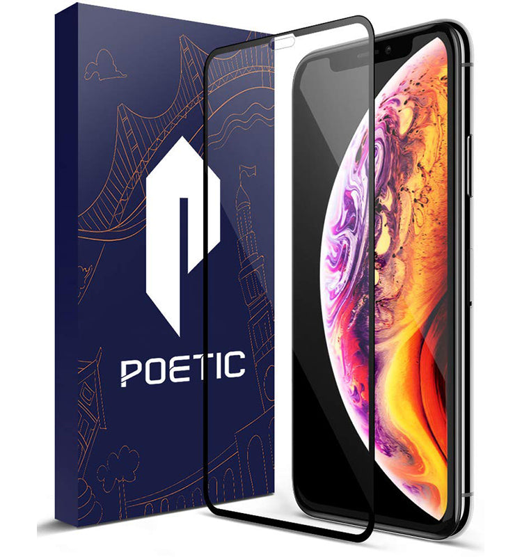 Apple iPhone XS Max Screen Protector - Tempered Glass Black
