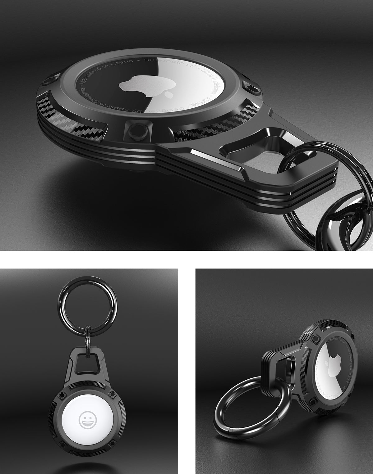 Key Ring Apple Airtag Cover Apple AirTag Keychain Key Ring Case