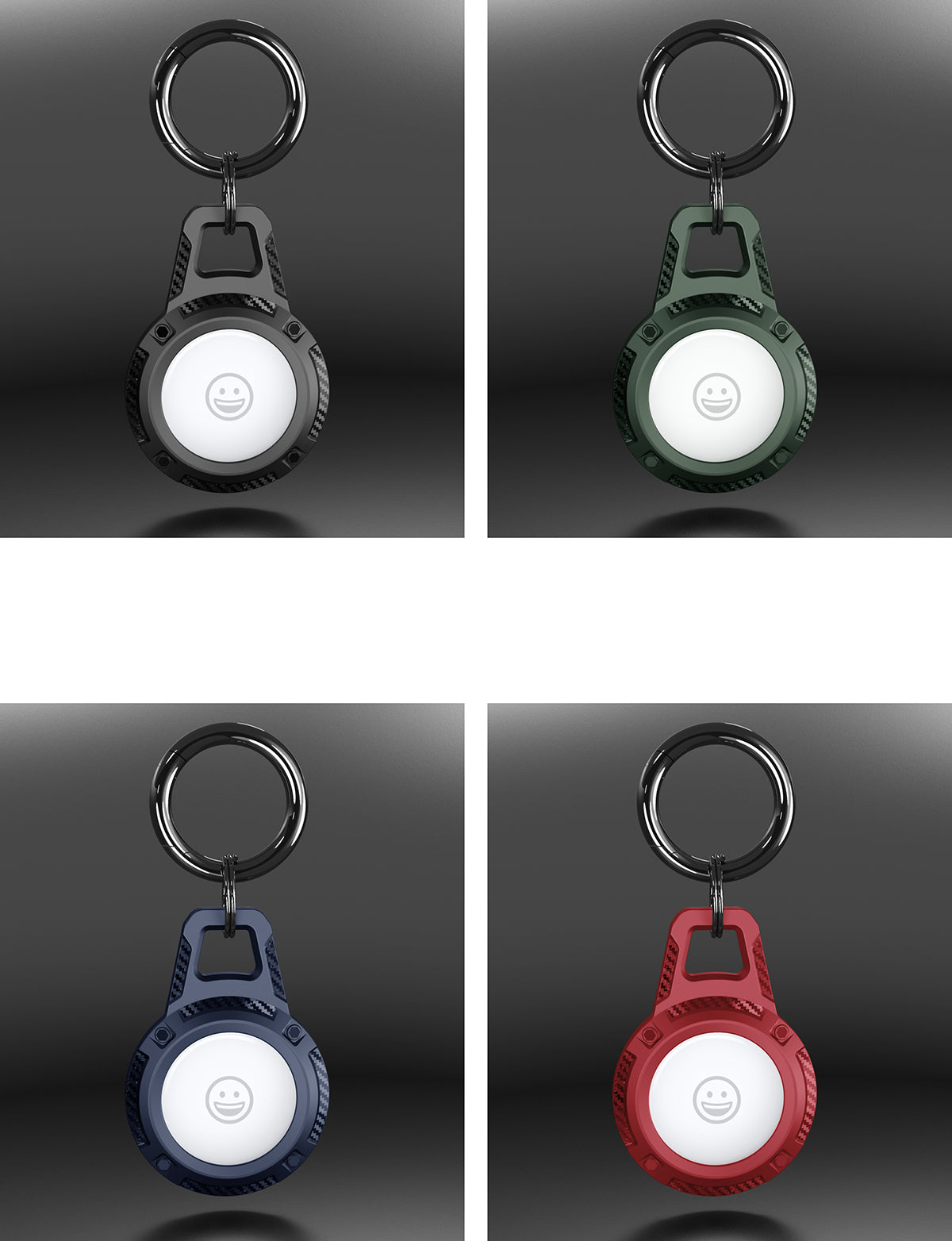 Apple AirTag Keychain Key Ring Case [4 Pack]