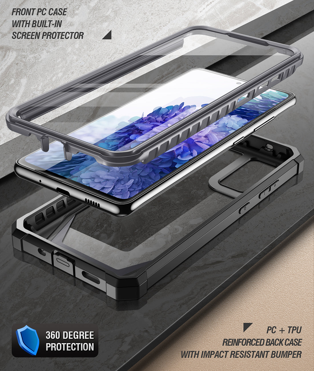 for Samsung Galaxy S20 FE Case, Samsung S20 FE Case with HD Screen