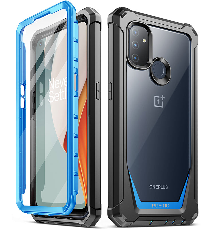 Osophter Custodia Protettiva Per Oneplus Nord N100, In Gomma TPU Flessibile, Antiurto E Antigraffio, Colore Blu Navy