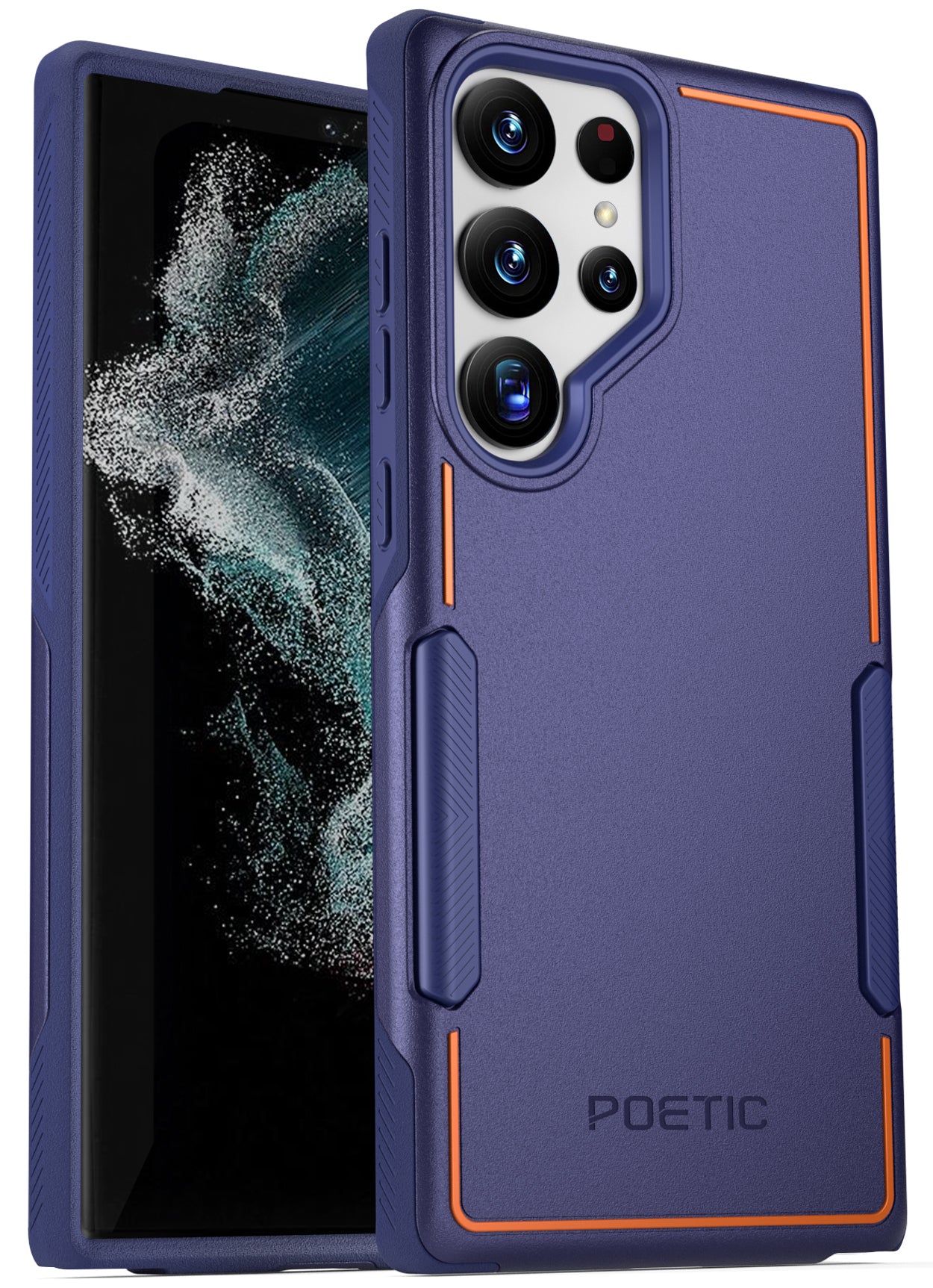 Poetic Neon Case for S23 Ultra 5G 6.8 inch, Dual Layer Heavy Duty Drop Protection, Orange