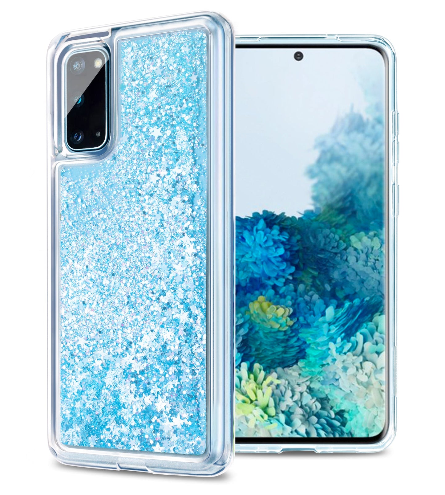 Samsung Galaxy S20 2020 Flowing Liquid Sparkle Case Cascade